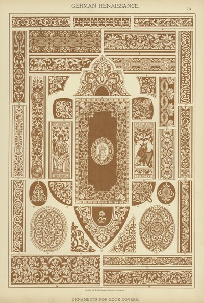 Deutsche Renaissance, Ornamente für Bucheinbände von German School