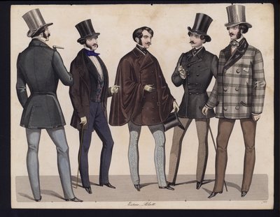 Deutsche Modeplatte, Mitte des 19. Jahrhunderts von German School