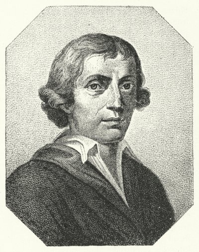 Giuseppe Parini, italienischer Satiriker und Dichter (Stich) von German School