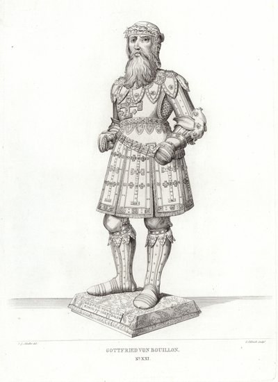Gottfried von Bouillon von German School
