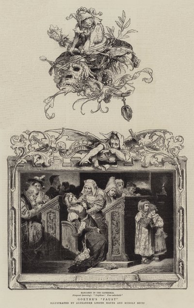 Goethes "Faust" (Gravur) von German School