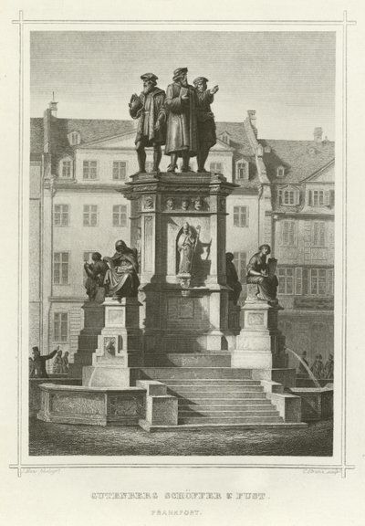 Gutenberg, Schoffer und Fust, Frankfurt von German School