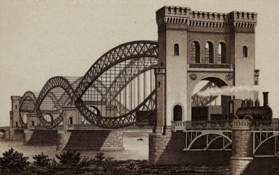 Hamburg: Eisenbahn-Elb-Brücke von German School