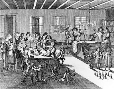 Hannukah von Georg Puschner aus Kirchners Jüdisches Ceremoniel, 1726 von German School