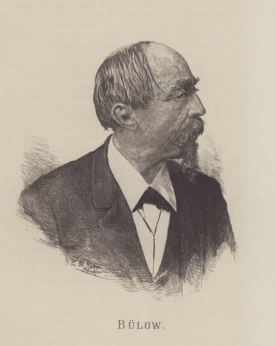 Hans von Bülow, deutscher Dirigent, Pianist und Komponist von German School