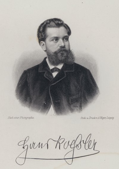 Hans von Koessler, deutscher Komponist, Dirigent und Musiklehrer (Gravur) von German School