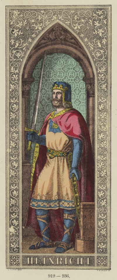 Heinrich I, 919-936 von German School