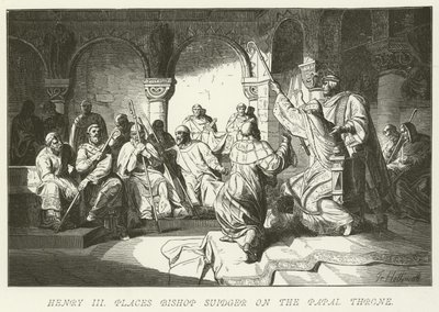 Heinrich III. setzt Bischof Suidger auf den päpstlichen Thron von German School