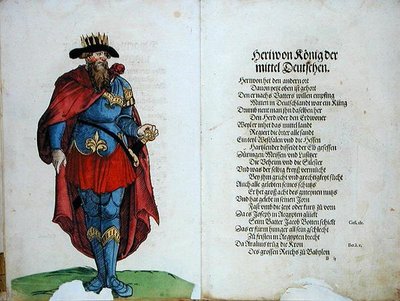Heriwon, König der Mitteldeutschen, aus 