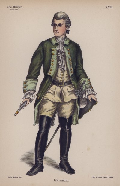 Hermann, aus Die Räuber von Friedrich Schiller von German School