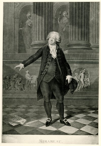 Honoré Gabriel de Riqueti, comte de Mirabeau von German School