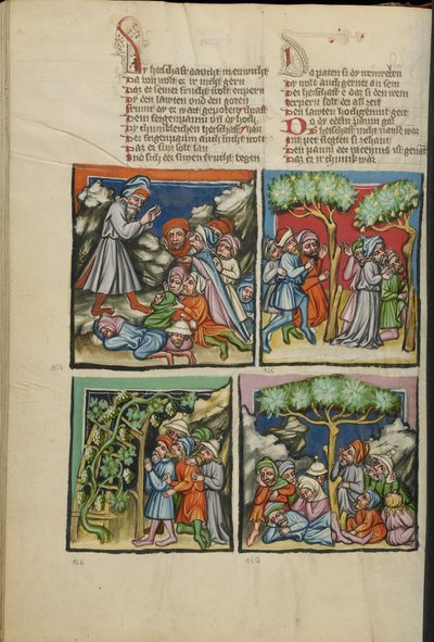 Illustrationen aus Weltchronik Ms 33 fol. 135v, um 1400-10 von German School