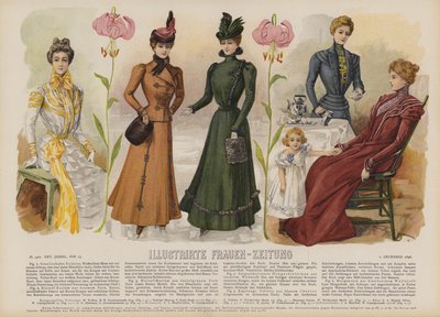 Illustration für Illustrirte Frauen-Zeitung von German School