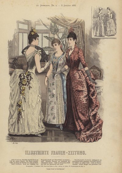 Illustration für Illustrirte Frauen-Zeitung von German School