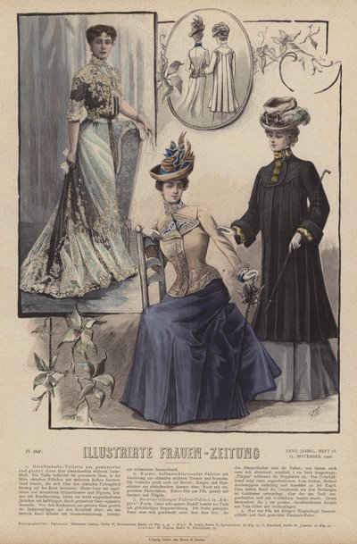 Illustration für Illustrirte Frauen-Zeitung von German School