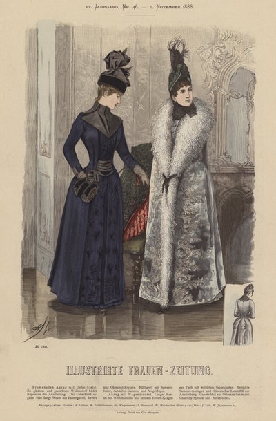 Illustration für Illustrirte Frauen-Zeitung von German School