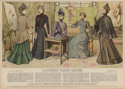 Illustration für Illustrirte Frauen-Zeitung von German School