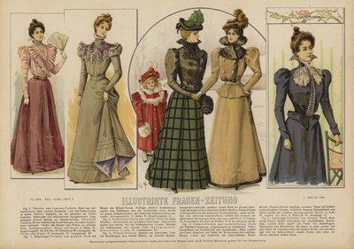 Illustration für Illustrirte Frauen-Zeitung von German School