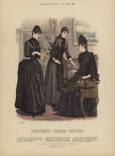 Illustration für Illustrirte Frauen-Zeitung von German School
