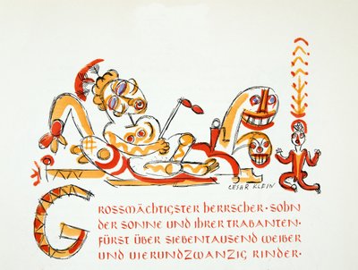 Illustration aus Styl, veröffentlicht 1922 von German School