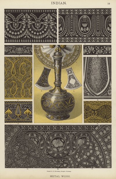 Indisch, Metallarbeiten von German School