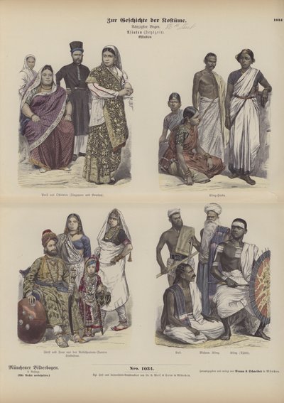 Indische und asiatische Kleidung von German School
