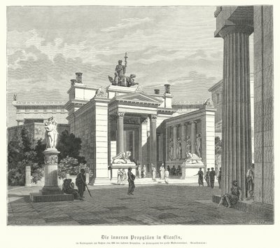 Innere Propyläen von Eleusis, Antikes Griechenland von German School