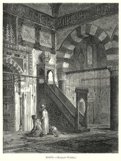 Innenraum der Moschee von Amir Altinbugha al-Maridani, Kairo, Ägypten von German School
