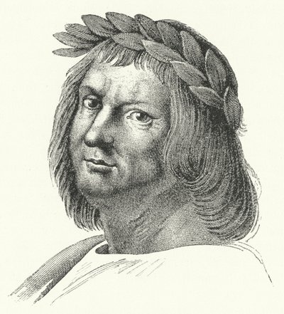 Jacopo Sannazaro, italienischer Dichter (Stich) von German School