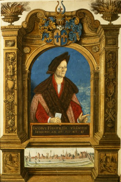 Jakob Fugger, aus dem Geheim Ehrenbuch des Fuggerschen Geschlechts von German School