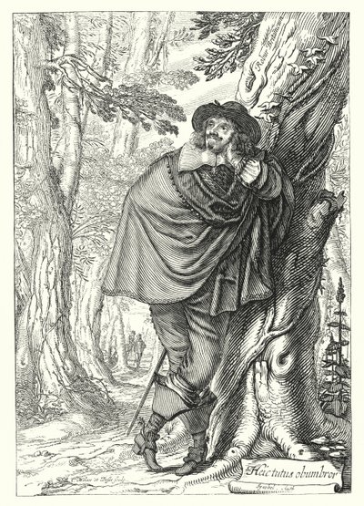 James Howell, anglo-walisischer Historiker und Schriftsteller (Stich) von German School