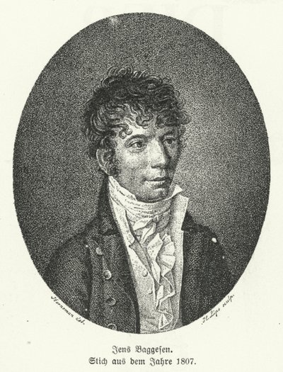 Jens Baggesen, dänischer Dichter und Komödienschreiber von German School