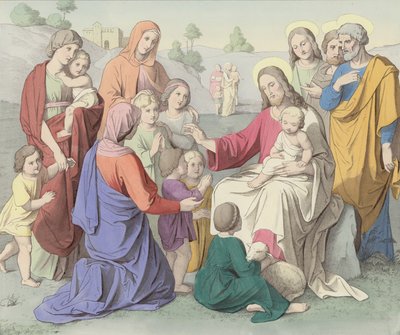 Jesus segnet die Kinder von German School