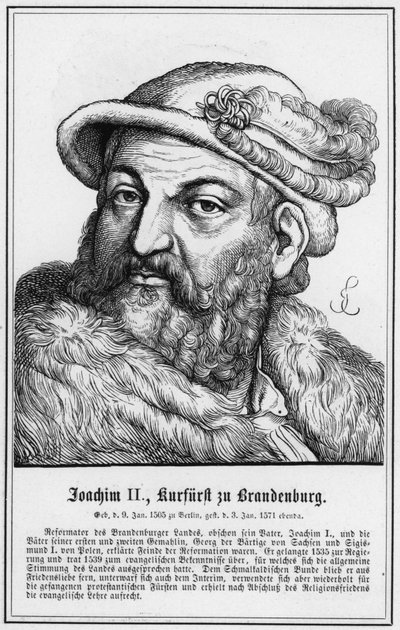 Joachim II., Kurfürst von Brandenburg von German School
