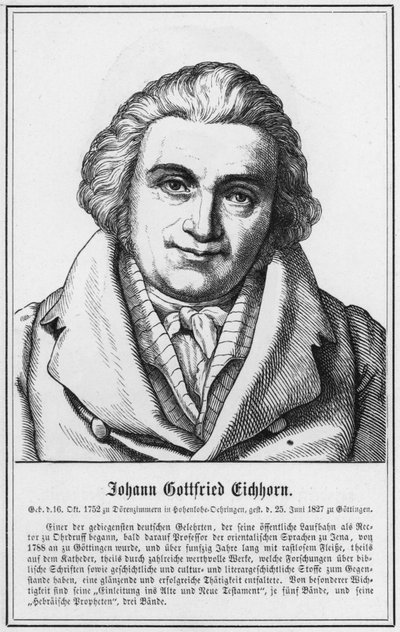 Johann Gottfried Eichhorn von German School