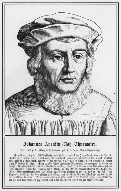 Johannes Aventin, Johannes Thurmair von German School