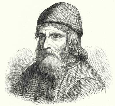 Johannes Trithemius, deutscher Benediktinerabt und Universalgelehrter (Gravur) von German School