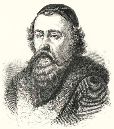 Johann Amos Comenius, mährischer Philosoph und Theologe (Stich) von German School