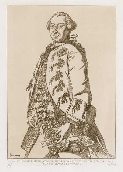 Johann Sigismund Pfinzing, Staatsrat der Kaiserin von Deutschland, 1763 von German School
