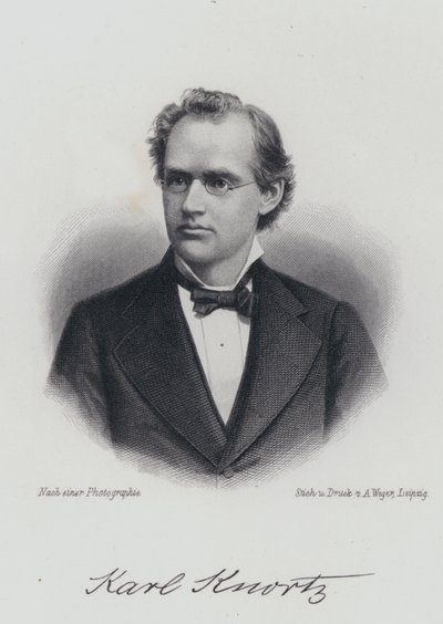 Karl Knortz, deutsch-amerikanischer Autor (Gravur) von German School