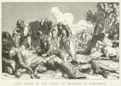 König Heinrich bei der Leiche von Adalbert von Babenberg von German School