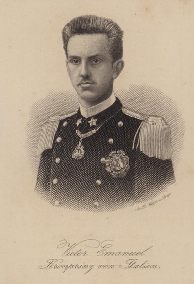 König Viktor Emanuel III. von Italien als Kronprinz von German School