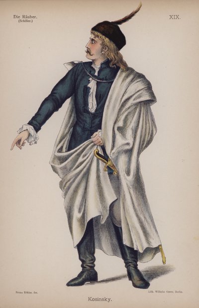 Kosinsky, aus Die Räuber von Friedrich Schiller von German School