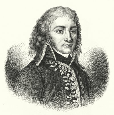 Lazare Hoche, französischer General in der Revolutionsarmee (Stich) von German School