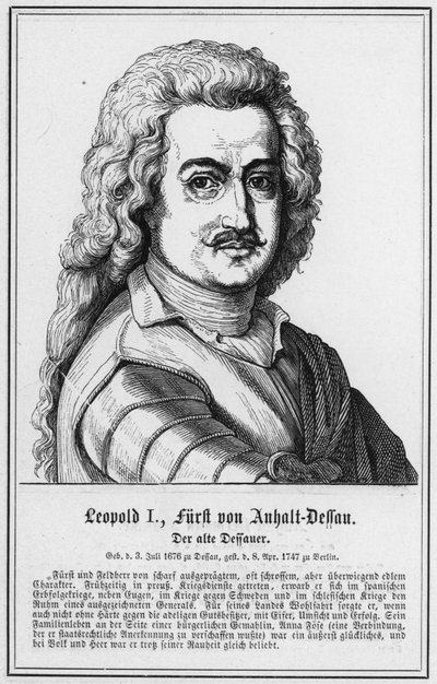 Leopold I., Fürst von Anhalt-Dessau, Der alte Dessauer von German School