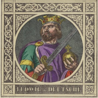 Ludwig der Deutsche, 840-876 von German School