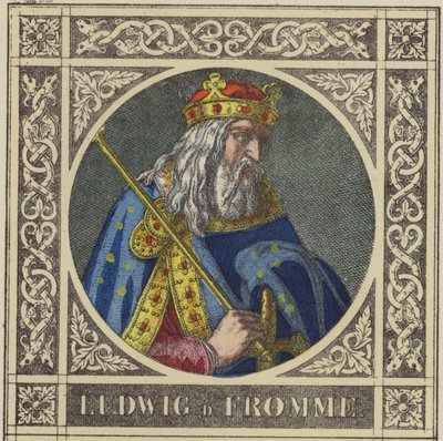Ludwig der Fromme, 814-840 von German School