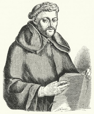 Luis de Leon, spanischer Lyriker (Stich) von German School