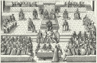 Treffen der französischen Generalstände in Orléans, Januar 1561 von German School