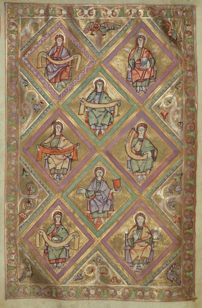 Ms. Czart. 1207 IV, fol.9v Das Leben Christi nach Matthäus, aus dem Evangeliarium der Kathedrale von Plock ca. 1075 von German School